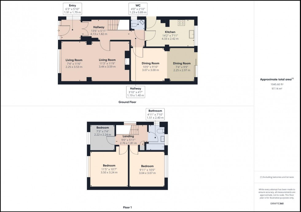 Floorplan for Broughton, Aylesbury, Buckinghamshire, HP20
