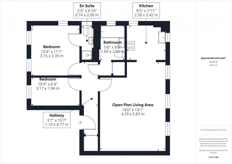 Floorplan for Florey Gardens, Aylesbury, Buckinghamshire