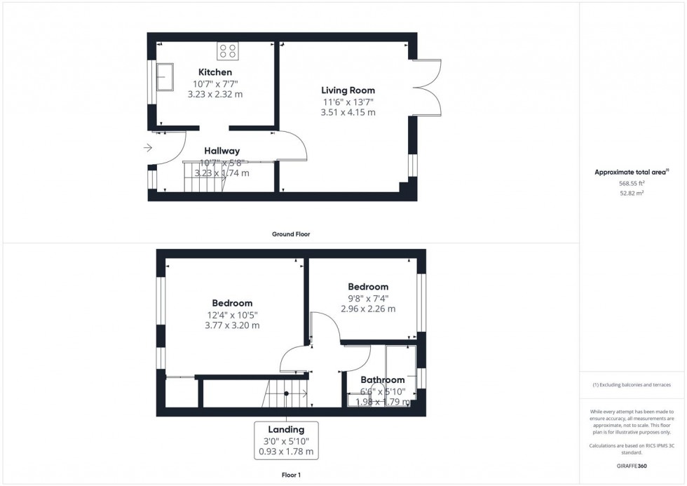 Floorplan for Constable Place, Haydon Hill, Aylesbury