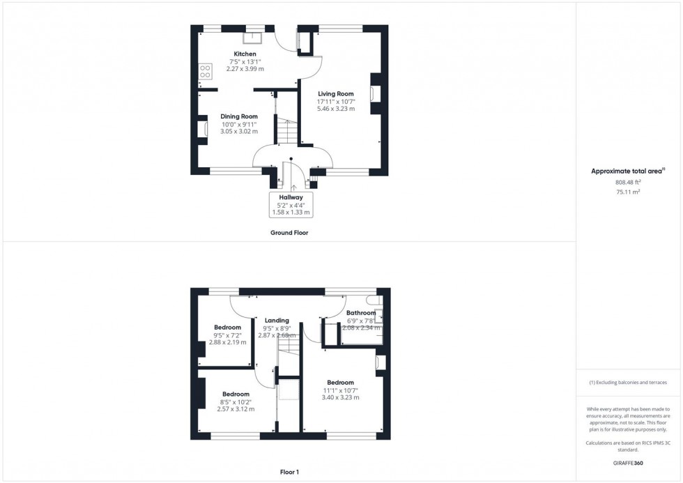 Floorplan for Walton Way, Aylesbury, Buckinghamshire