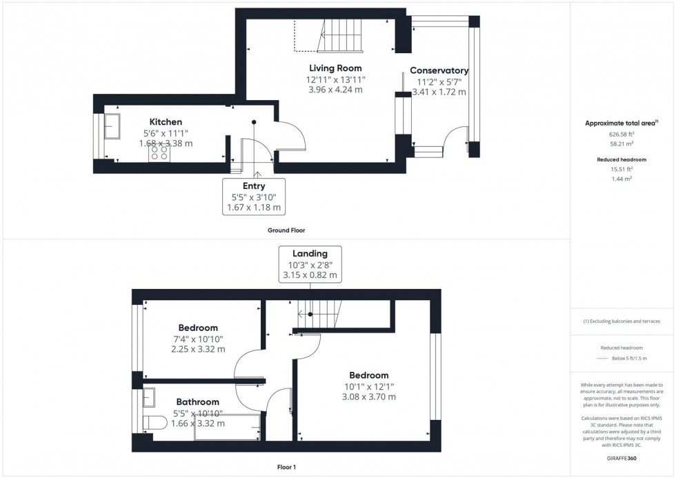 Floorplan for Ascott Road, Aylesbury, Buckinghamshire