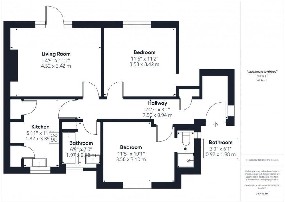 Floorplan for Churchill Avenue, Aylesbury, Buckinghamshire