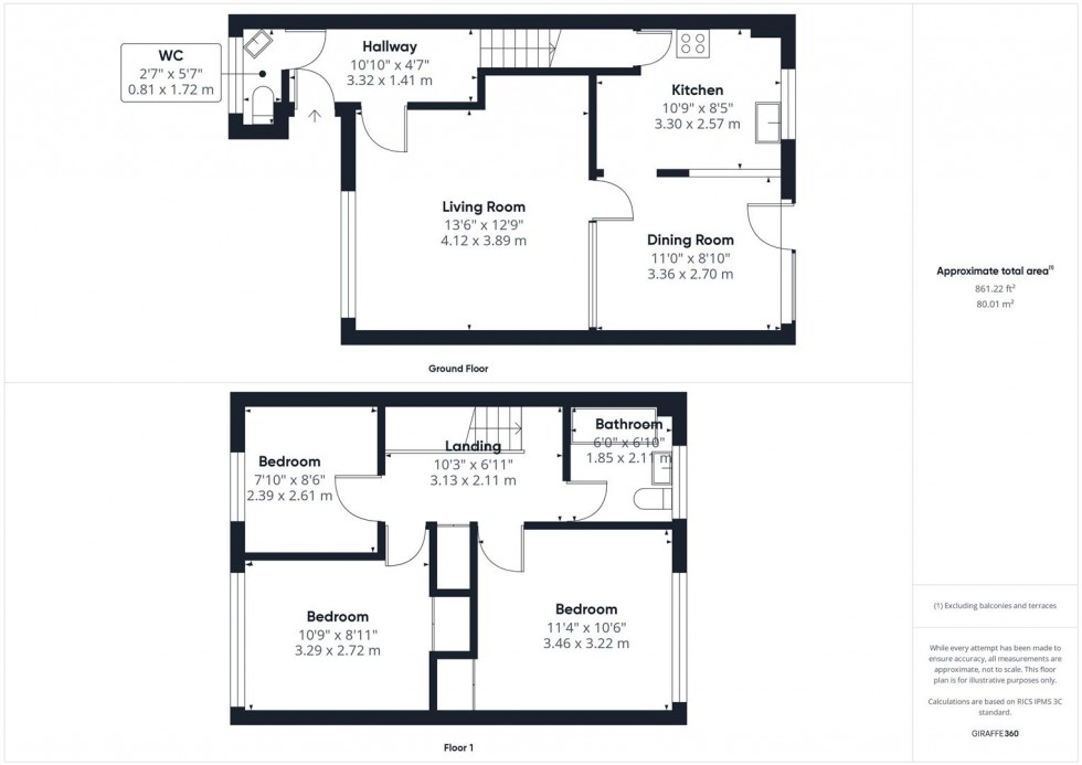 Floorplan for Wendover Road, Aylesbury, Buckinghamshire