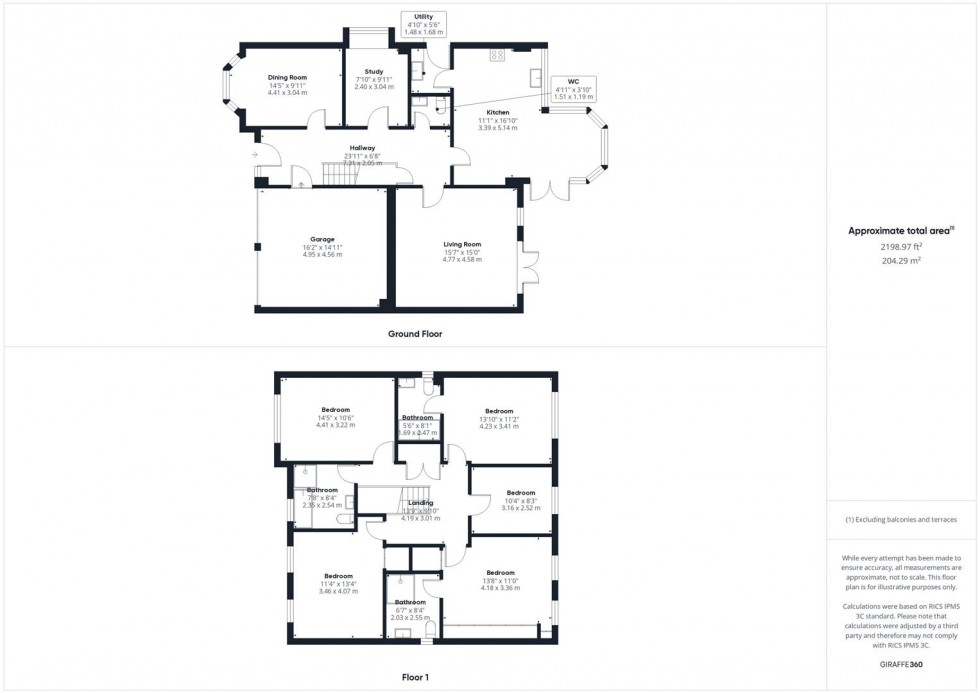 Floorplan for Pintail Close, Watermead, Aylesbury