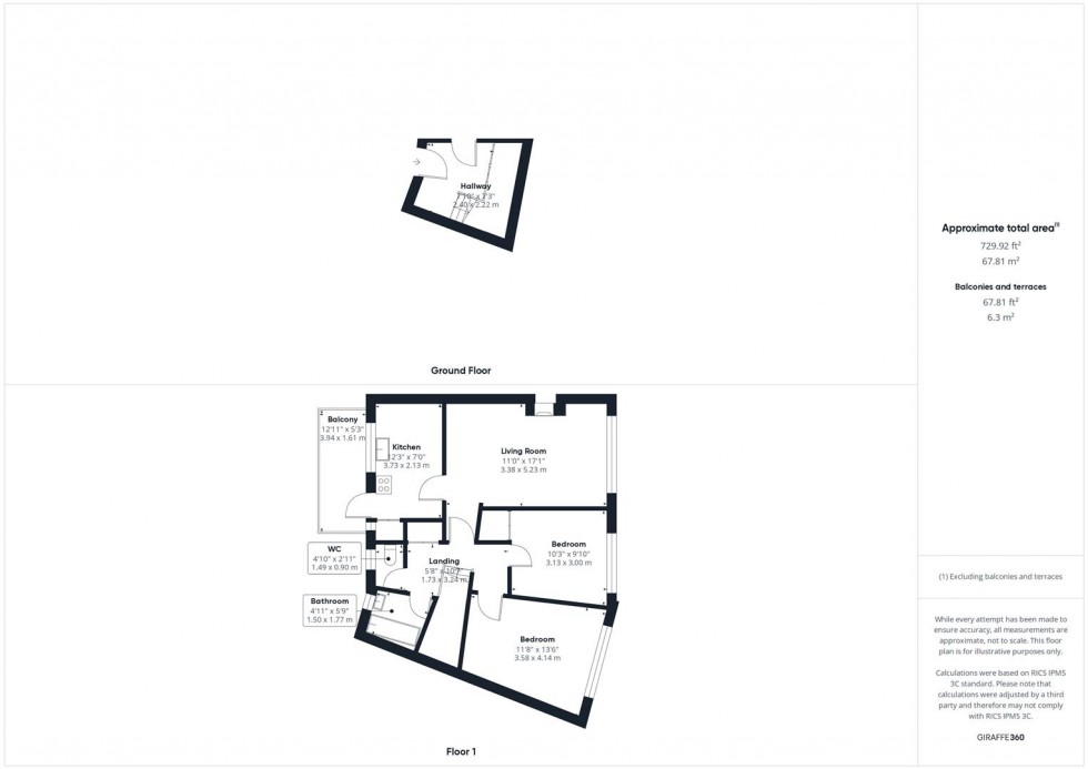 Floorplan for Westmorland Avenue, Aylesbury, Buckinghamshire