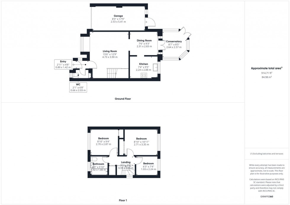 Floorplan for Brambling, Watermead, Aylesbury