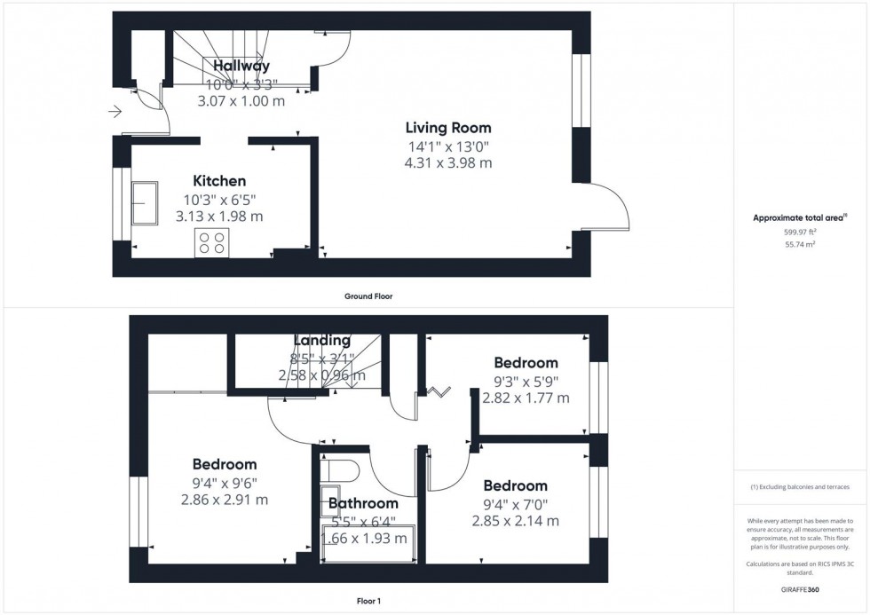 Floorplan for Miles End, Aylesbury, Buckinghamshire