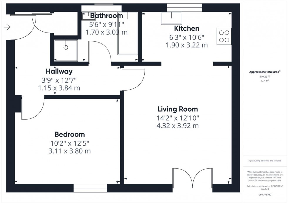 Floorplan for Quercetum Close, Aylesbury, Buckinghamshire