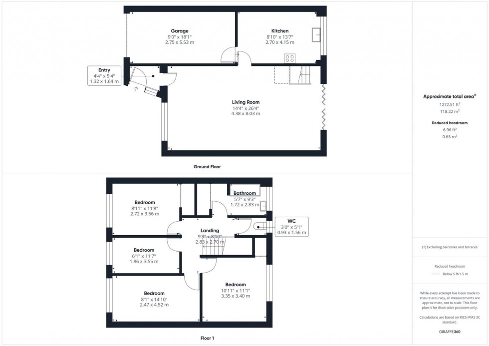 Floorplan for Brompton Close, Meadowcroft, Aylesbury