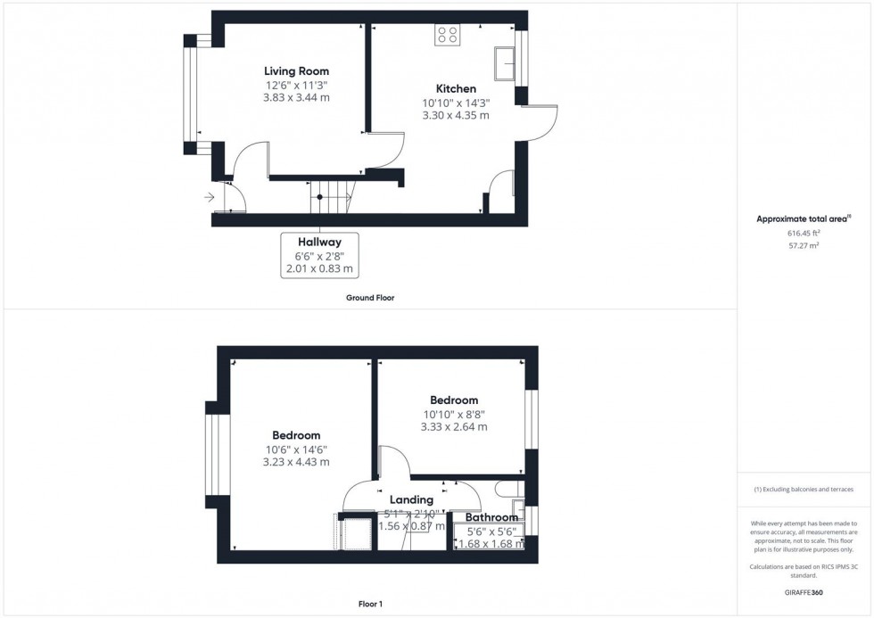 Floorplan for Cromwell Avenue, Aylesbury, Buckinghamshire