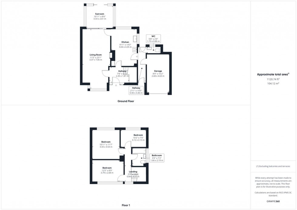 Floorplan for Malvern Road, Broughton, Aylesbury