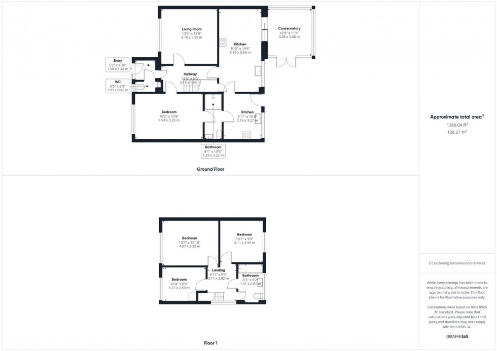 Floorplan for Dovecote Close, Haddenham, Aylesbury