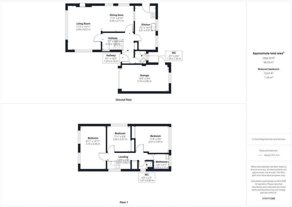 Floorplan for Beaufort Close, Bedgrove, Aylesbury