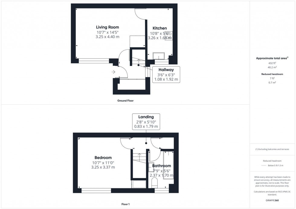 Floorplan for Rowan Close, Deerhurst, Aylesbury