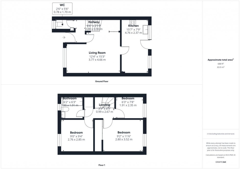 Floorplan for Plough Close, Hawkslade, Aylesbury