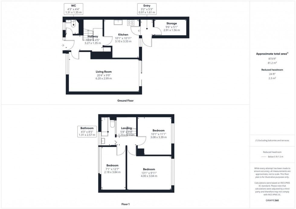 Floorplan for Bryanston Avenue, Elmhurst, Aylesbury