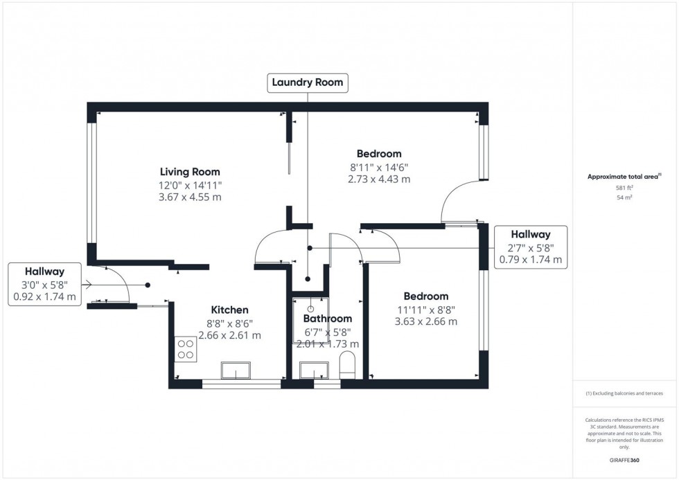 Floorplan for Ingram Avenue, Bedgrove, Aylesbury