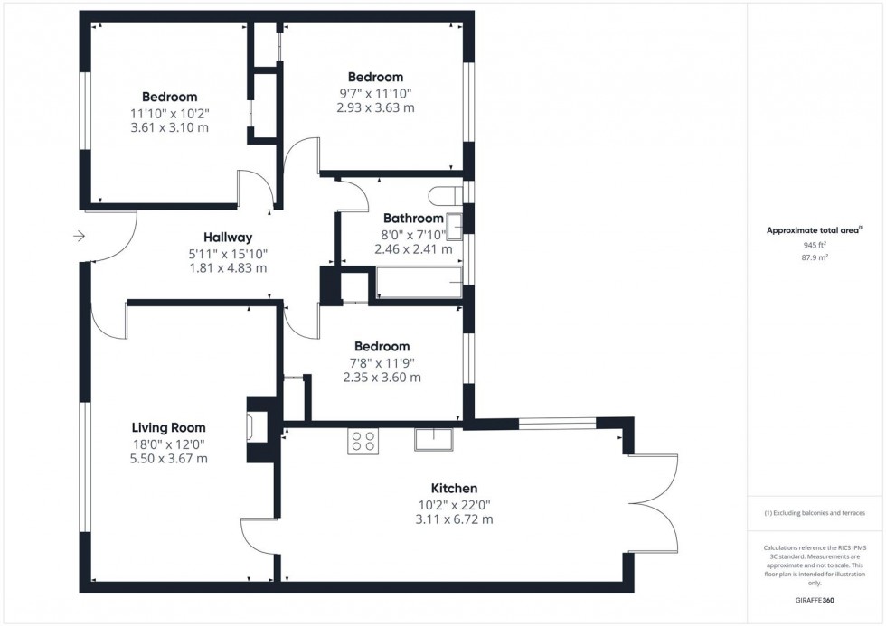 Floorplan for The Close, Bierton, Aylesbury