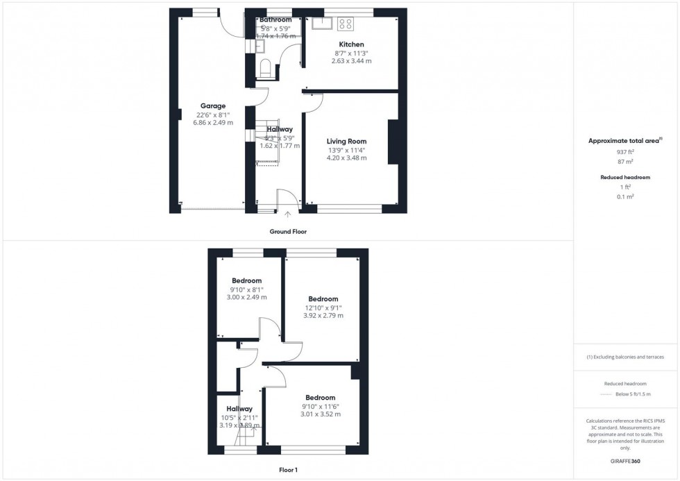 Floorplan for Ingram Avenue, Bedgrove, Aylesbury