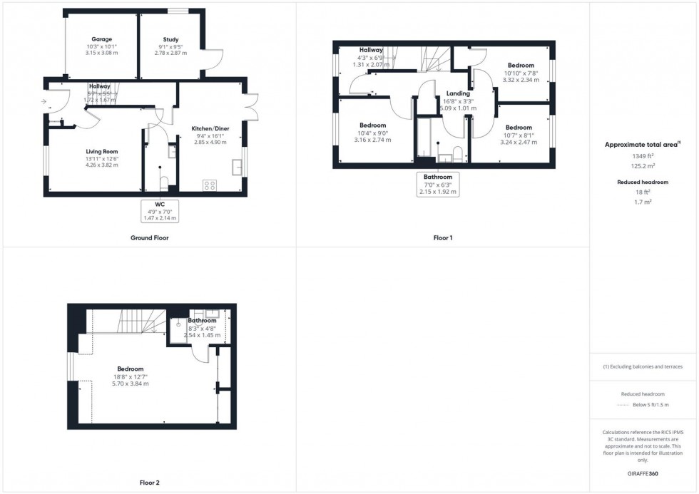 Floorplan for Purssell Road, Weston Turville, Aylesbury