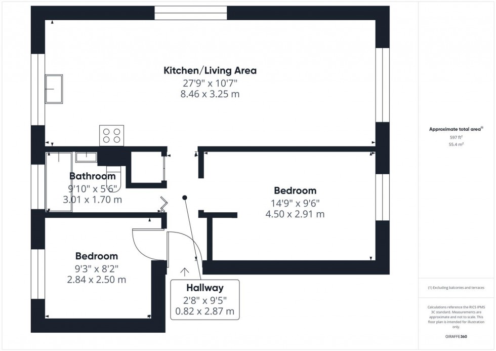 Floorplan for Orwell Drive, Hawkslade, Aylesbury