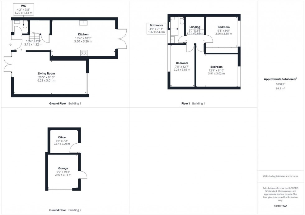 Floorplan for Delamere Close, Elmhurst, Aylesbury