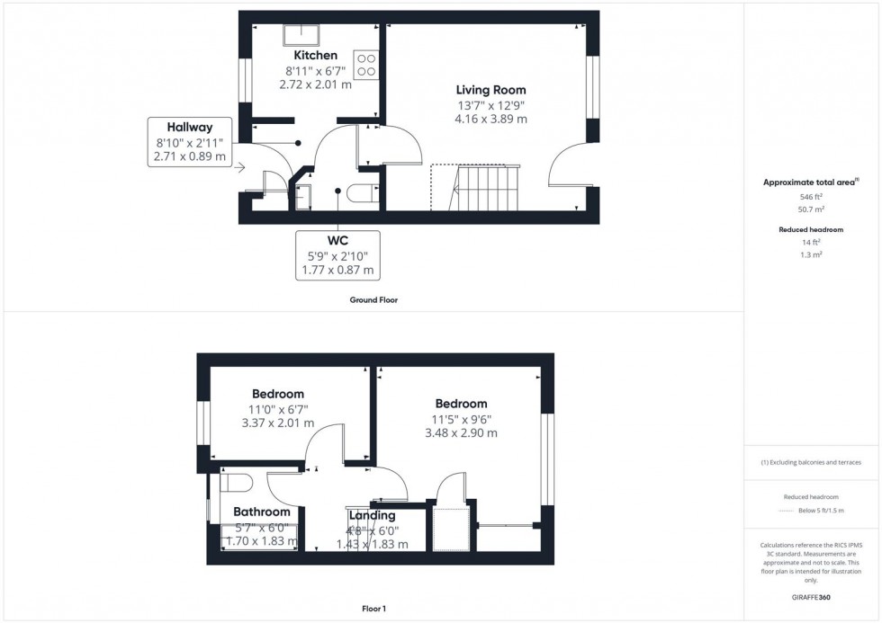 Floorplan for Eyre Close, Fairford Leys, Aylesbury