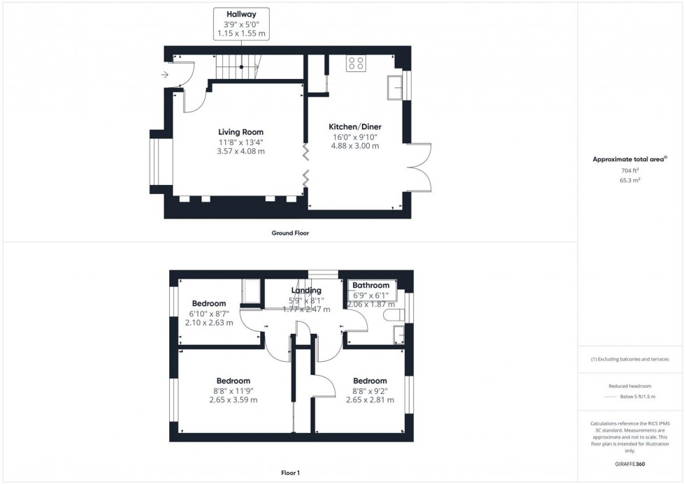 Floorplan for Ravensbourne Road, Hawkslade, Aylesbury