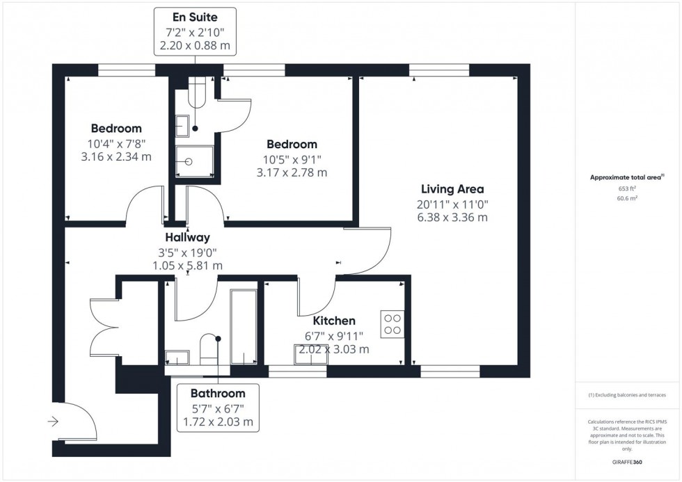 Floorplan for Quercetum Close, Aylesbury, Buckinghamshire