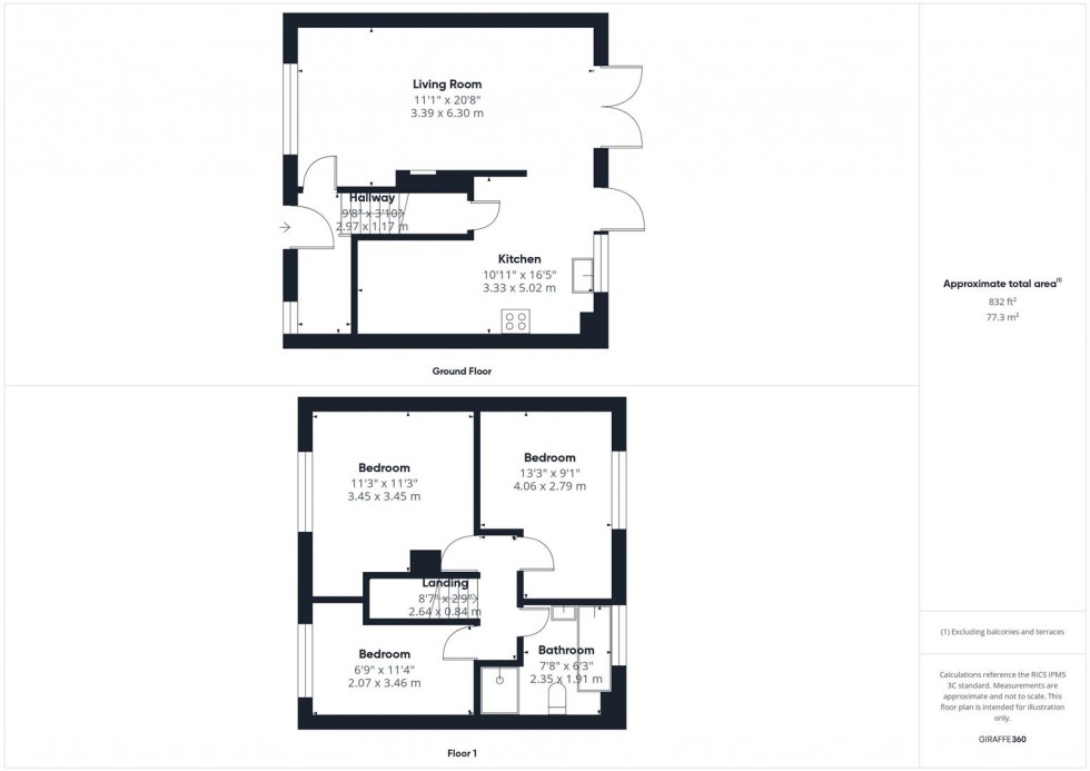 Floorplan for Stanhope Road, Aylesbury, Buckinghamshire