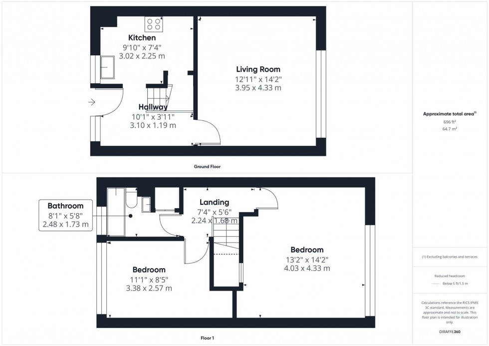 Floorplan for Winchester House, Bishops Walk, Aylesbury