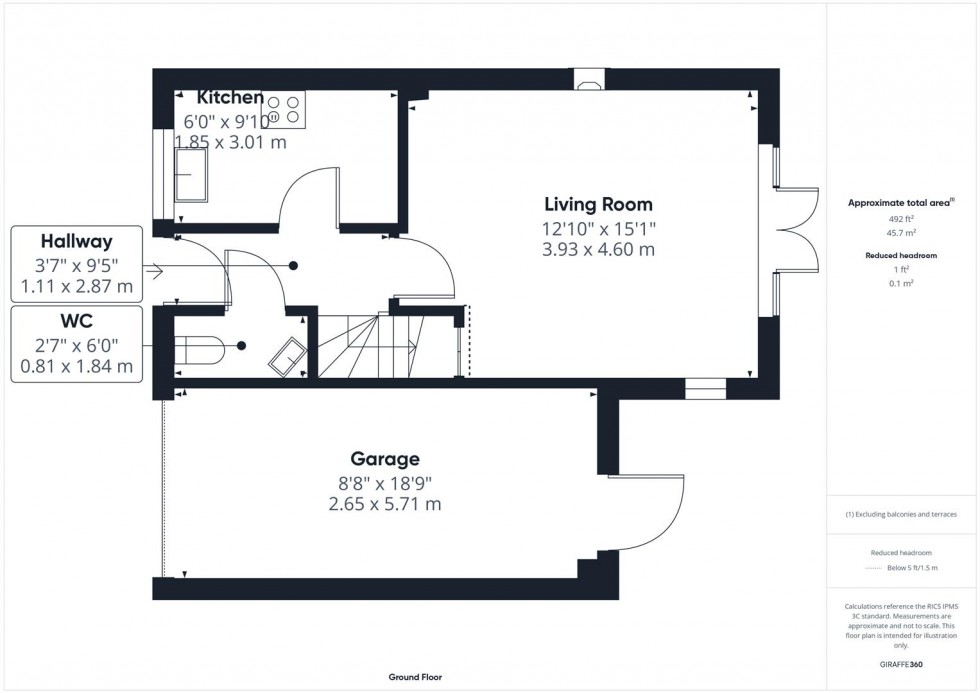Floorplan for Dalwood Mews, Fairford Leys, Aylesbury
