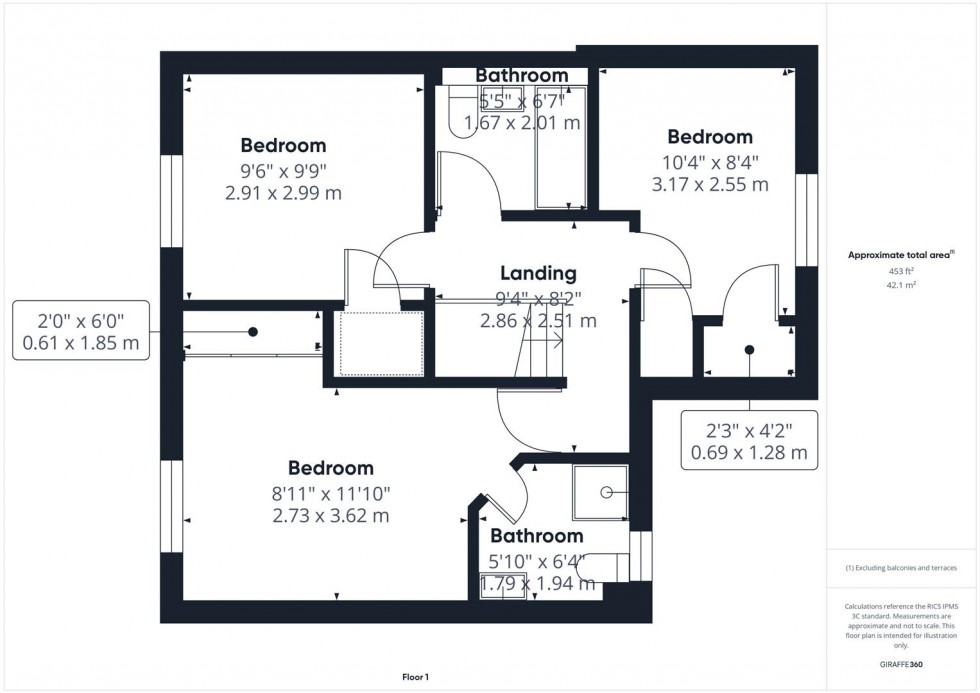 Floorplan for Dalwood Mews, Fairford Leys, Aylesbury