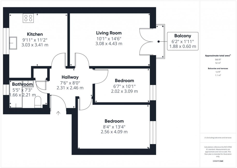 Floorplan for Guillemot Way, Watermead, Aylesbury
