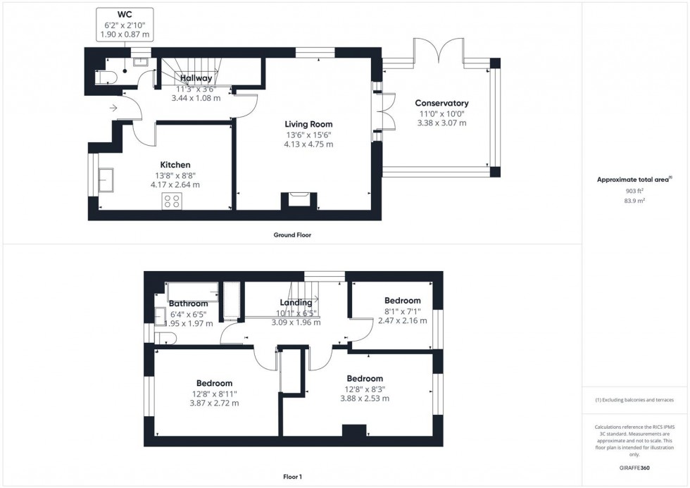 Floorplan for Lander Road, Quarrendon, Aylesbury