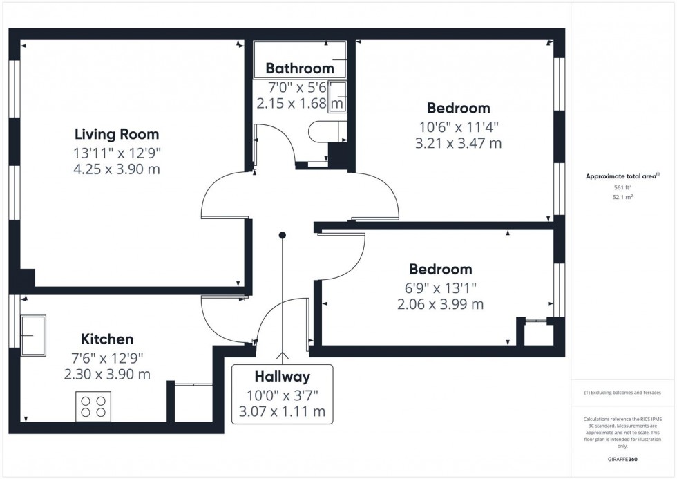 Floorplan for Dove Place, Watermead, Aylesbury