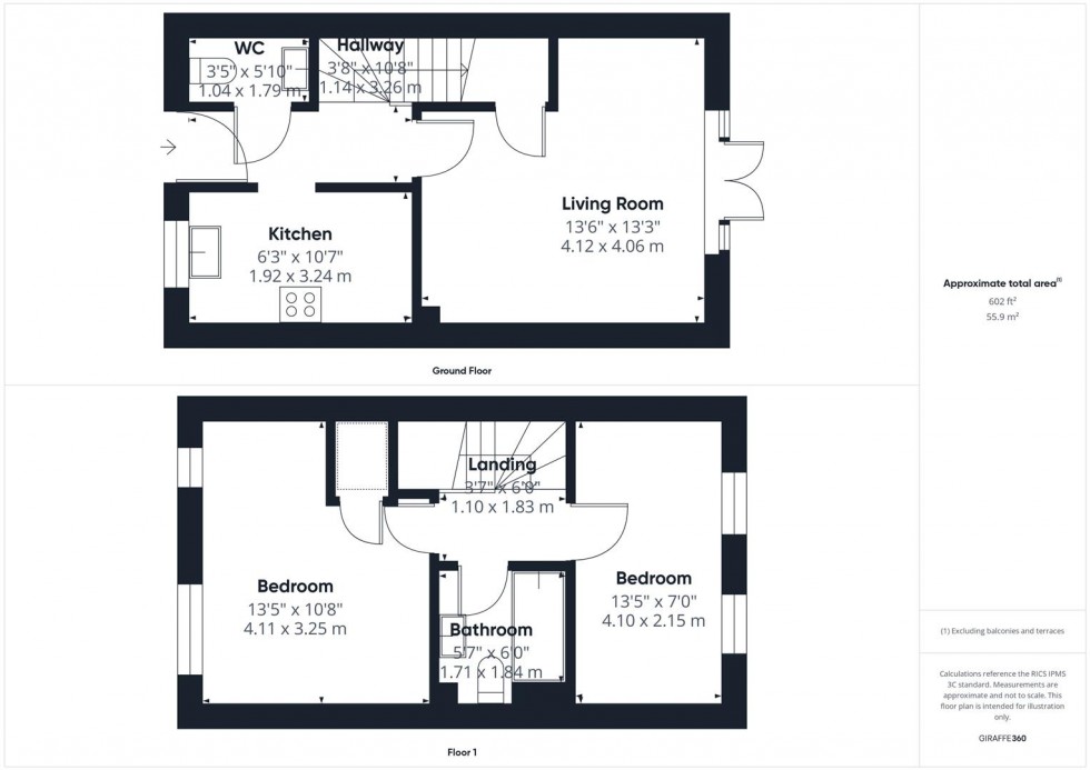 Floorplan for Beeston Lane, Buckingham Park, Aylesbury