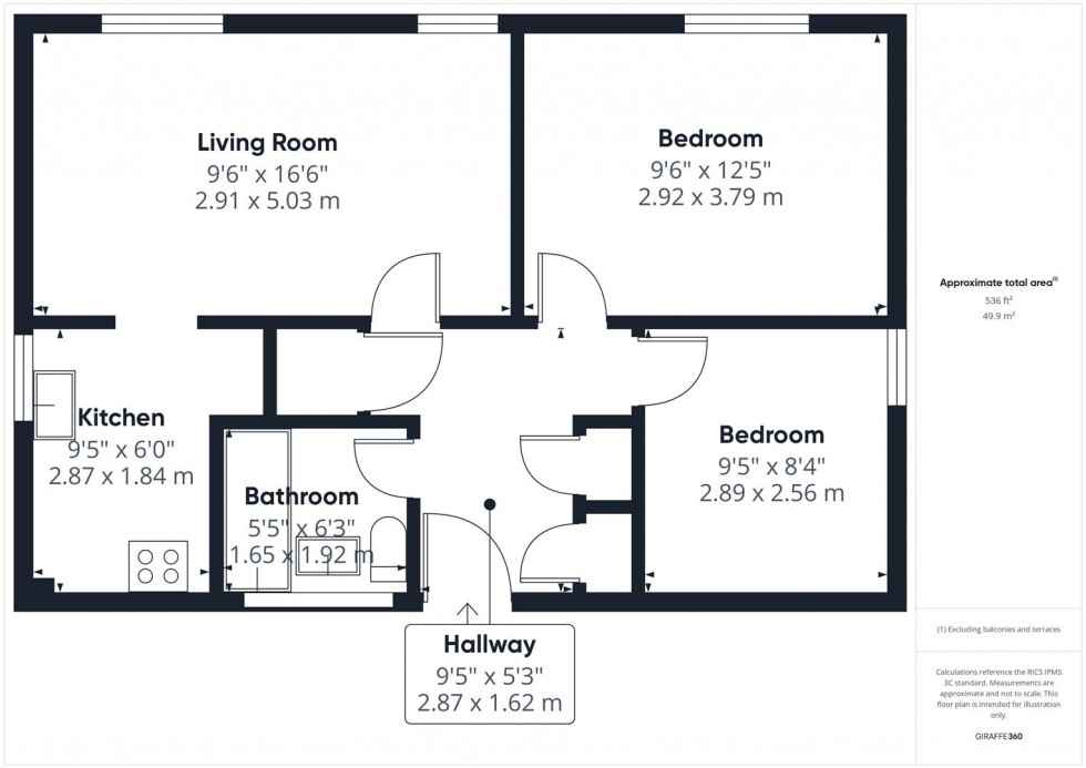 Floorplan for Friarscroft Way, Aylesbury, Buckinghamshire