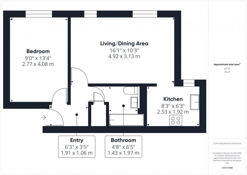 Floorplan for Poets Chase, Aylesbury, Buckinghamshire