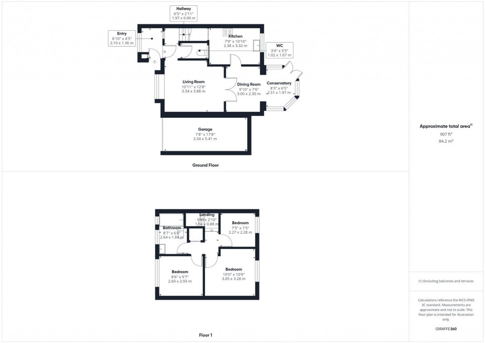 Floorplan for Galsworthy Place, Haydon Hill, Aylesbury
