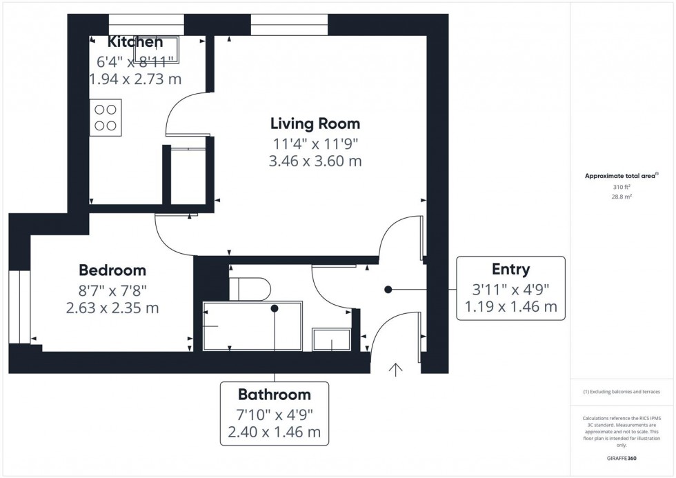 Floorplan for Dormer Close, The Willows, Aylesbury