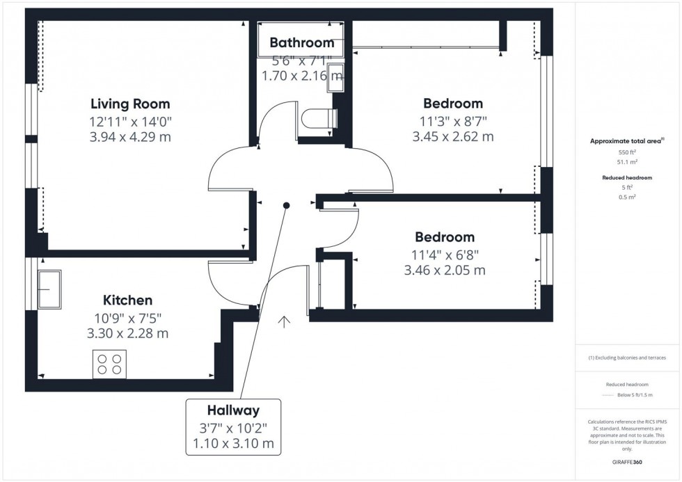 Floorplan for Dove Place, Watermead, Aylesbury