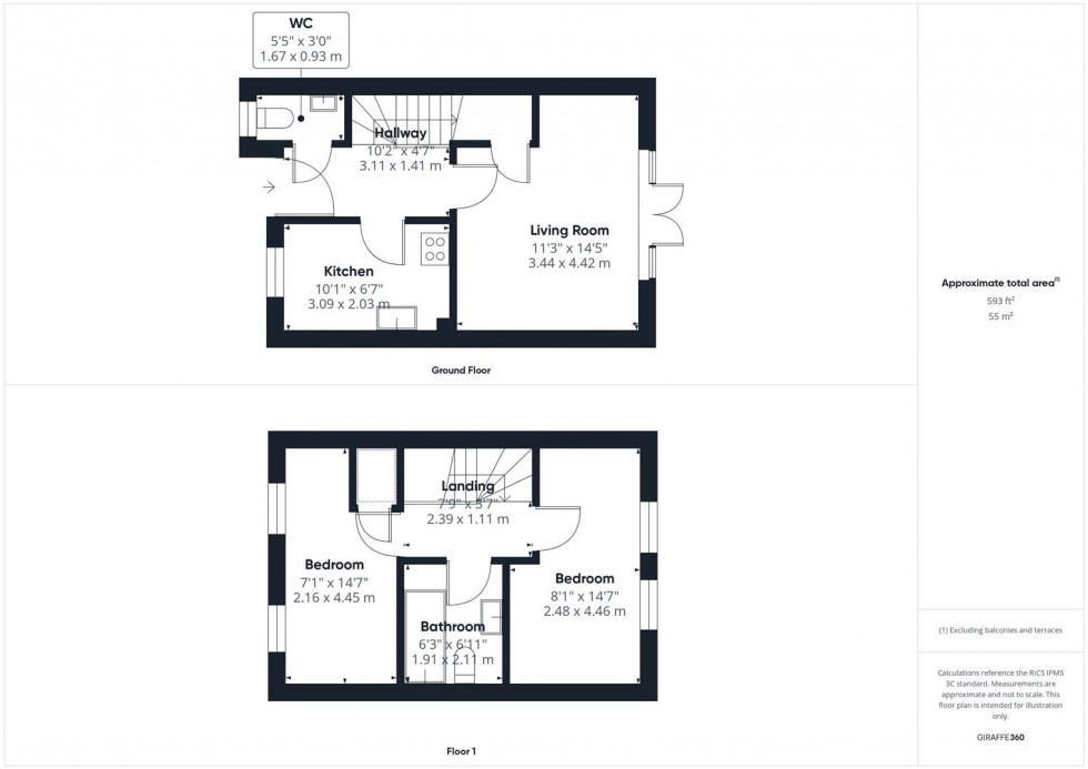Floorplan for Wyatt Way, Berryfields, Aylesbury