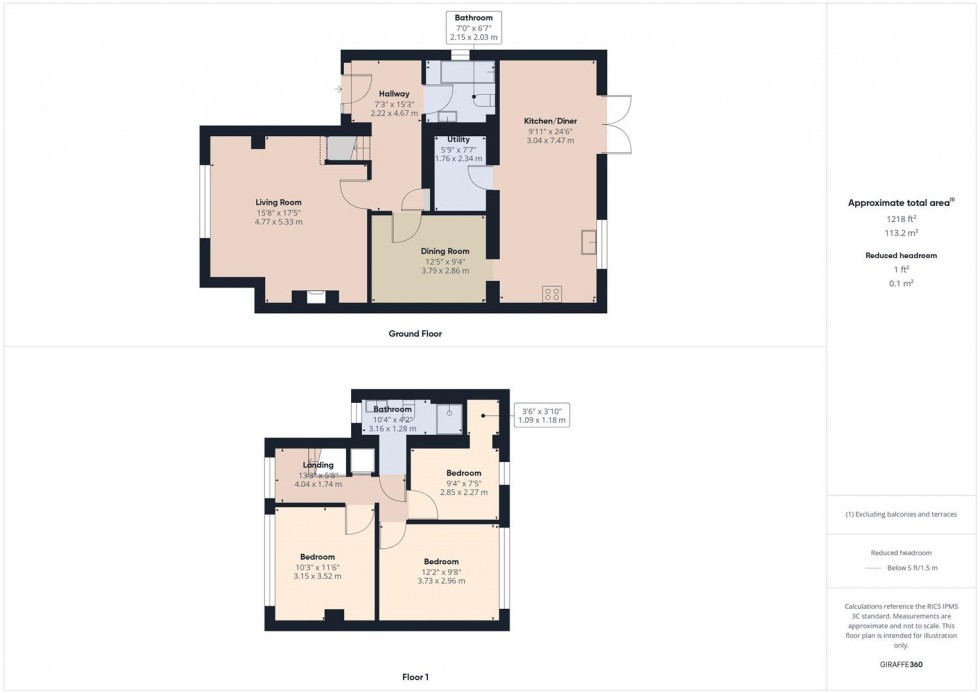 Floorplan for Ingram Avenue, Bedgrove, Aylesbury