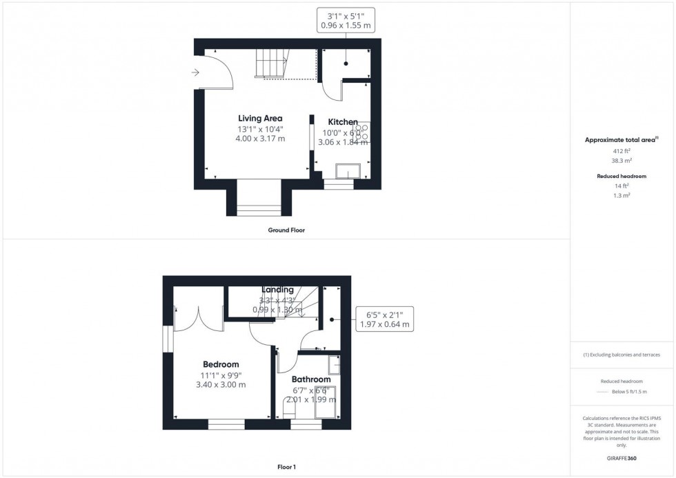 Floorplan for Hillier Road, Hawkslade, Aylesbury