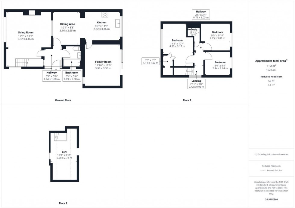 Floorplan for Ingram Avenue, Bedgrove, Aylesbury