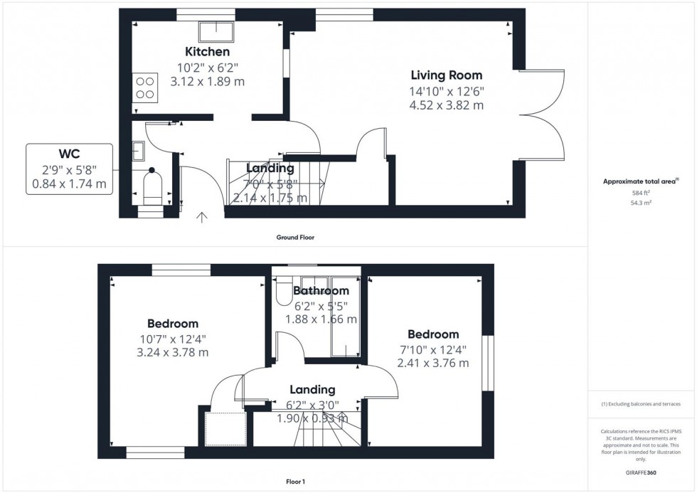 Floorplan for Westfield, Hawkslade, Aylesbury