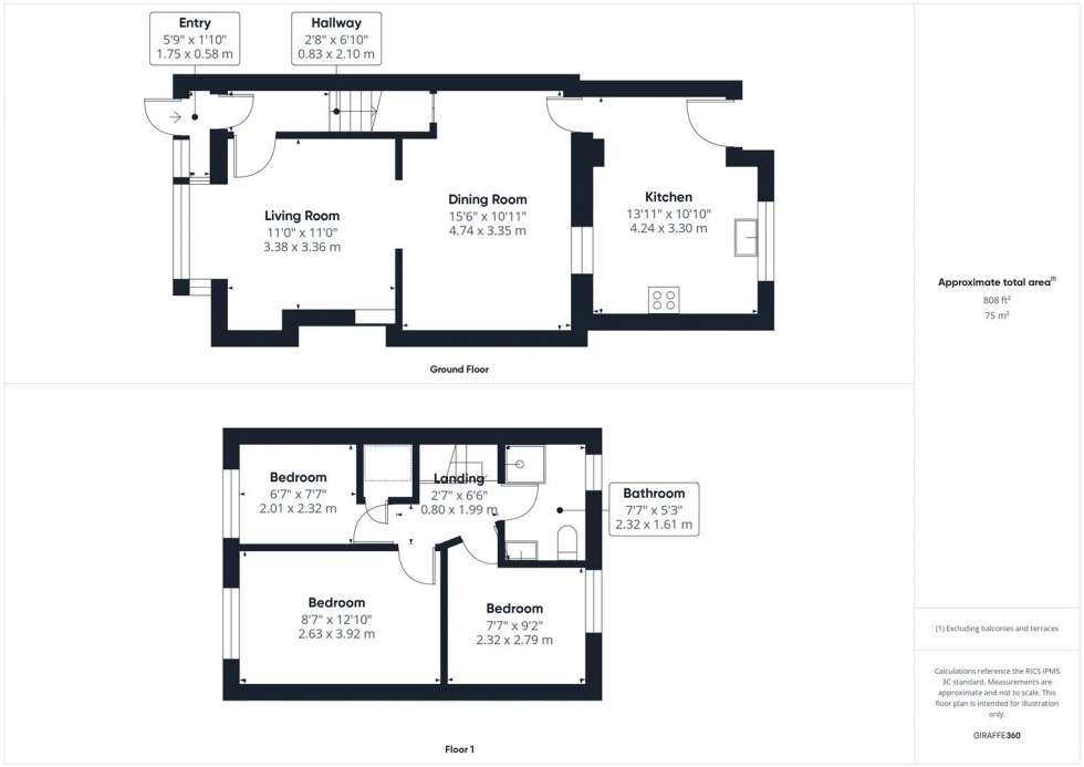 Floorplan for Stocklake, Aylesbury, Buckinghamshire