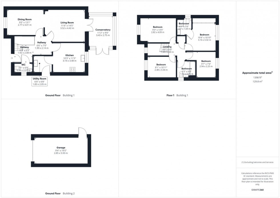 Floorplan for Wiseman Close, Deerhurst, Aylesbury