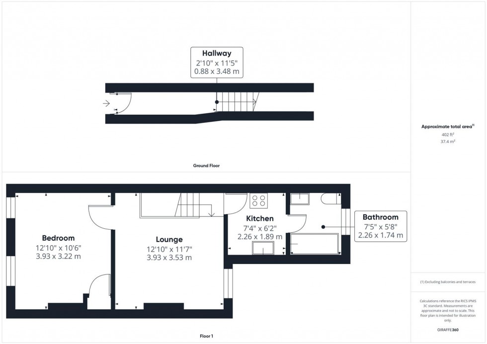Floorplan for Queens Park, Aylesbury, Buckinghamshire
